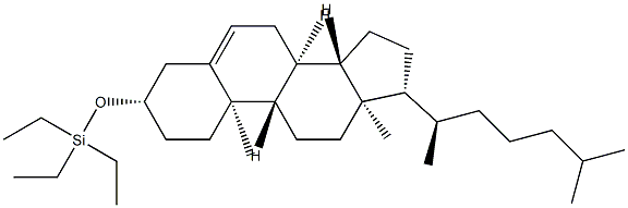 3β-(Triethylsiloxy)cholest-5-ene Structure