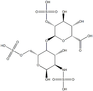Heparin derived Disaccharide MW600 Da Structure