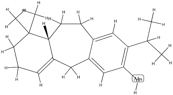 [11aS,(-)]-2,3,5,10,11,11aα-Hexahydro-1,1-dimethyl-8-(1-methylethyl)-1H-dibenzo[a,d]cyclohepten-7-ol,76210-23-6,结构式