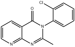 3-(2-chlorophenyl)-2-methyl-pyridopyrimidin-4(3H)-one 结构式