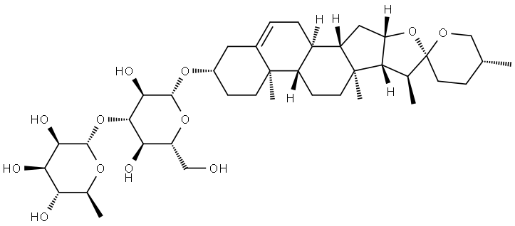 重楼皂苷 C,76296-71-4,结构式