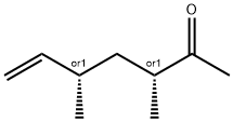 6-Hepten-2-one, 3,5-dimethyl-, (3R,5S)-rel- (9CI) Structure