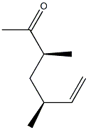 6-Hepten-2-one, 3,5-dimethyl-, (3R,5R)-rel- (9CI) 结构式