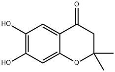 4H-1-Benzopyran-4-one,2,3-dihydro-6,7-dihydroxy-2,2-dimethyl-(9CI) Structure