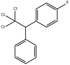 Benzene, 1-fluoro-4-(2,2,2-trichloro-1-phenylethyl)- Structure