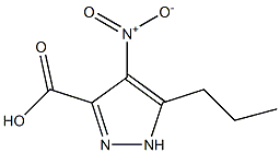 4-nitro-5-propyl-1H-pyrazole-3-carboxylic acid Struktur