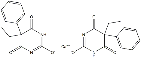 5-エチル-5-フェニルピリミジン-2,4,6(1H,3H,5H)-トリオン/カルシウム,(1:x) 化学構造式