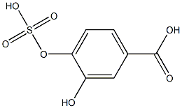3-hydroxy-sulfonyloxybenzoic acid 结构式
