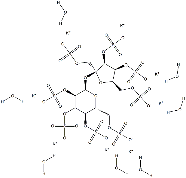 蔗糖八硫酸钾,76578-81-9,结构式
