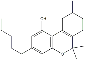 Δ6a(10a)-Tetrahydrocannabinol, 7663-50-5, 结构式