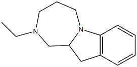 1H-[1,4]Diazepino[1,2-a]indole,2-ethyl-2,3,4,5,11,11a-hexahydro-(9CI) Structure