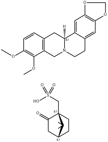 1-tetrahydroberberine-camphor sulfonate Structure
