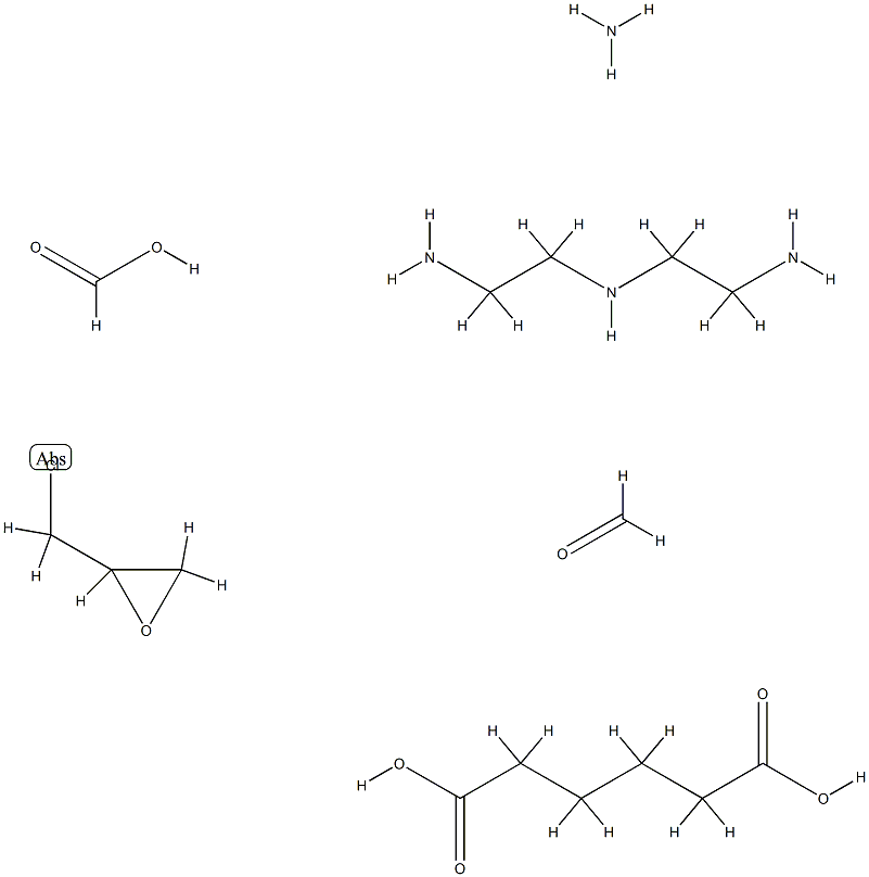 Hexanedioic acid, polymer with N-(2-aminoethyl)-1,2-ethanediamine, ammonia, (chloromethyl)oxirane, formaldehyde and formic acid|
