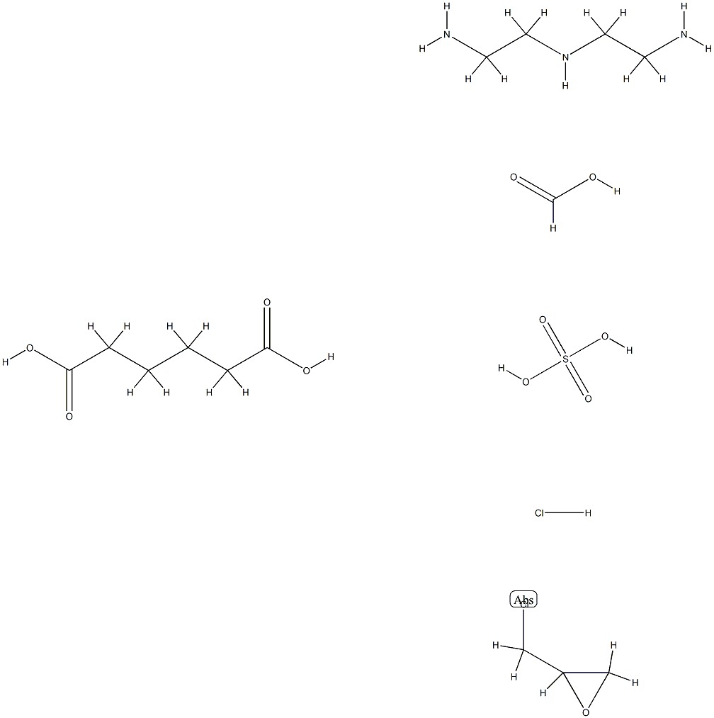 己二酸与N-(2-氨乙基)-1,2-乙二胺, 76649-38-2, 结构式