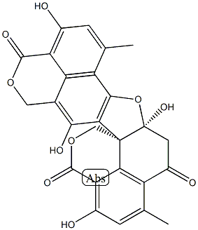 5,5a-Dihydro-1,5a,9,13-tetrahydroxy-3,7-dimethyl-4H,10H,12H,16H-dibenzo[de,d