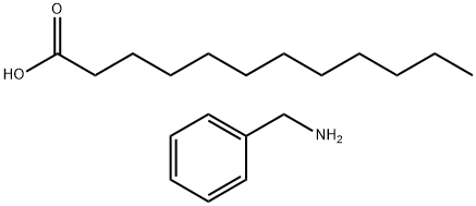 lauric acid, compound with benzylamine (1:1),76713-19-4,结构式
