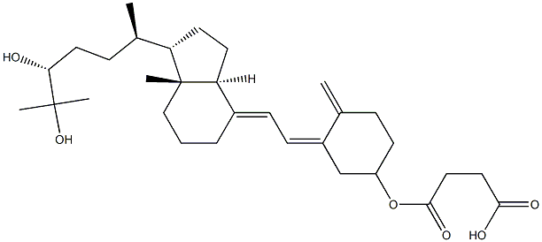 24,25-Dihydroxy VitaMin D3 3-HeMisuccinate Struktur