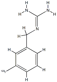 N-[3-(123I)ヨードベンジル]グアニジン 化学構造式
