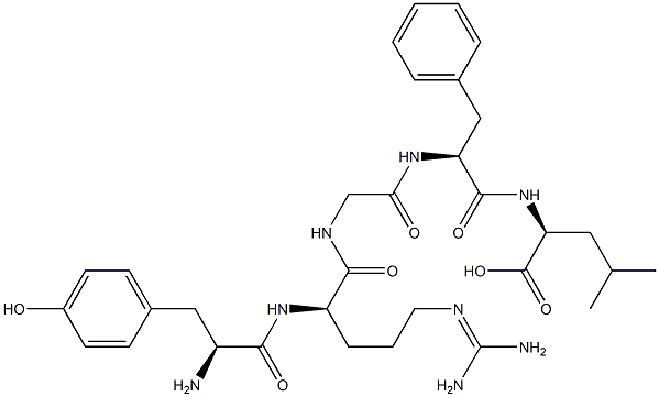 enkephalin, Arg(2)-Leu(5)- 结构式