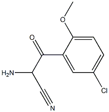 Benzenepropanenitrile,  -alpha--amino-5-chloro-2-methoxy--bta--oxo- Structure