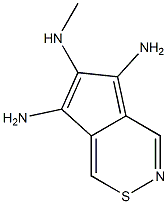 2,5,6-Benzothiazoletriamine,N2-methyl-(9CI) Structure