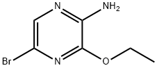 2-AMINO-5-BROMO-3-ETHOXYPYRAZINE 化学構造式