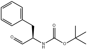 (R)-(+)-2-(TERT-BUTOXYCARBONYLAMINO)-3-PHENYLPROPANAL Struktur