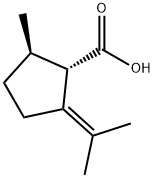 (1S)-2-Isopropylidene-5β-methylcyclopentane-1α-carboxylic acid Structure