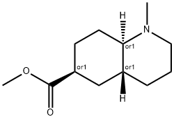 6-Quinolinecarboxylicacid,decahydro-1-methyl-,methylester,(4aalpha,6alpha,8abta)-(9CI) Structure