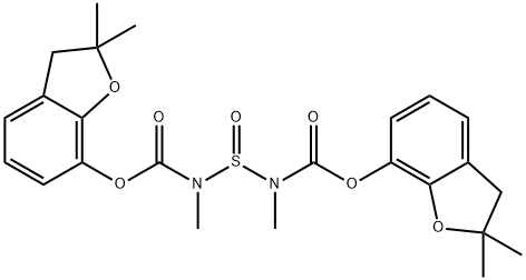 CARBAMIC ACID, SULFINYLBIS(METHYL-, BIS(2,3-DIHYDRO-2,2-DIMETHYL-7-BEN ZOFURANYL) 结构式
