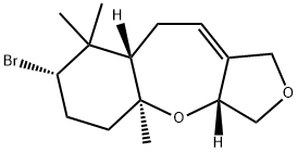 (3AR,4AS,7S,8AS)-7-溴-1,3,3A,4A,5,6,7,8,8A,9-十氢-4A,8,8-三甲基呋喃并[3,4-B][1]苯并氧杂卓 结构式
