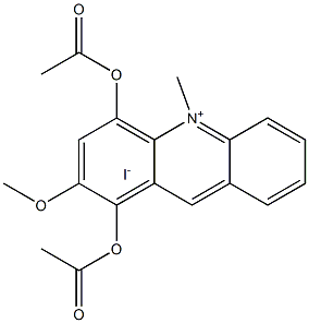 Iodure de diacetoxy-1,4 methoxy-2 methyl-10 acridinium [French] Structure