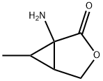 3-Oxabicyclo[3.1.0]hexan-2-one,1-amino-6-methyl-(9CI) Struktur