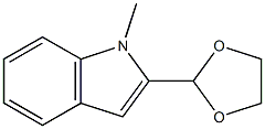 1H-Indole,2-(1,3-dioxolan-2-yl)-1-methyl-(9CI) Structure