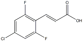 (E)-3-(4-chloro-2,6-difluorophenyl)acrylic acid Struktur