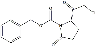 N-alpha-carbobenzoxypyroglutamic acid chloromethyl ketone Struktur