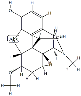 4,5α-Epoxy-6α-methoxy-17-methylmorphinan-3-ol Structure