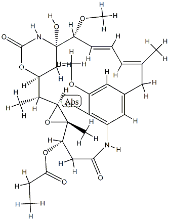 Maytansine, 2-de(acetylmethylamino)-22-demethyl- 化学構造式