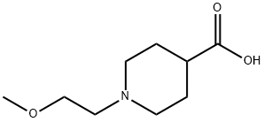 1-(2-メトキシエチル)-4-ピペリジンカルボン酸 化学構造式