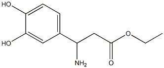 Benzenepropanoic acid, ba-amino-3,4-dihydroxy-, ethyl ester (9CI) Structure