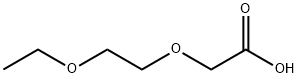 (2-ethoxyethoxy)acetic acid Struktur