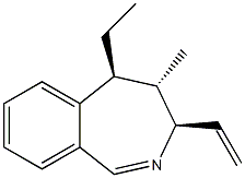 3H-2-Benzazepine,3-ethenyl-5-ethyl-4,5-dihydro-4-methyl-,(3R,4S,5S)-rel-(9CI) Structure