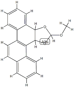 3a,13c-Dihydro-2-methoxychryseno[5,6-d]-1,3-dioxole Structure