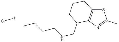 Methyl-2 (N-n-butylaminomethyl)-4 tetrahydro-4,5,6,7-benzo(d)thiazole  chlorhydrate [French] 结构式