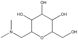 L-glycero-L-galacto-Heptitol, 2,6-anhydro-7-deoxy-7-(dimethylamino)- (9CI) Structure