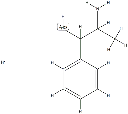 Benzenemethanol,  -alpha--(1-aminoethyl)-,  conjugate  monoacid  (9CI) Struktur