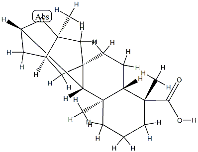 (4R,16S)-11β,16-Epoxykauran-18-oic acid Struktur