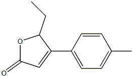 2(5H)-Furanone,5-ethyl-4-(4-methylphenyl)-(9CI) 结构式