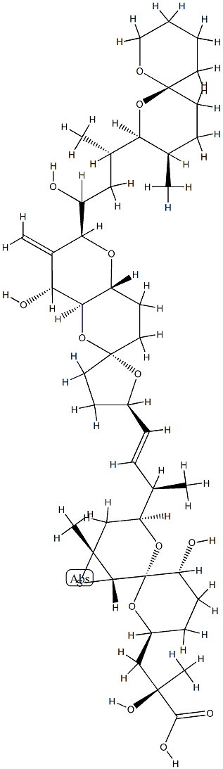 アカンチホリシン 化学構造式