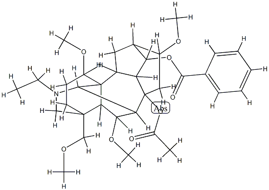 13,15 -双去氧乌头碱, 77757-14-3, 结构式